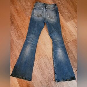 KAN CAN WOMENS SIGNATURE MID RISE FLARE JEANS SIZE 26
